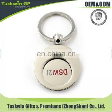 promotion custom trolley coin holder keychain