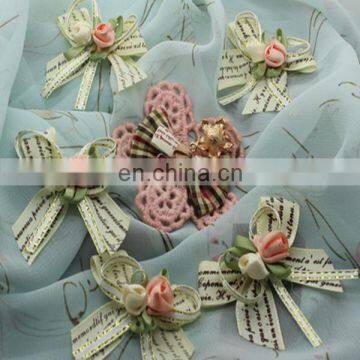 Fashion flower sew-on embroidery brooch for decoration