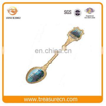 Custom High Quality Cheap Antique Gold Bulk Souvenir Spoon