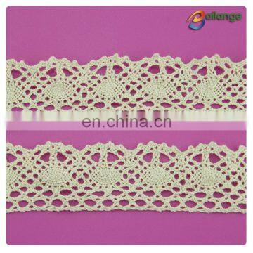 Guangzhou garment accessories 100% cotton white lace for bolero