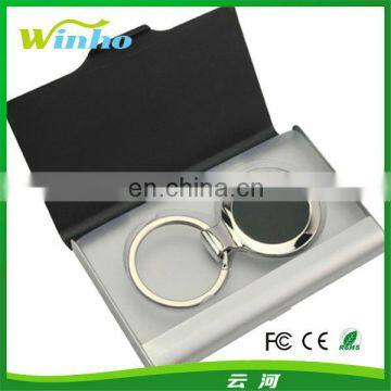 Ebony Key Ring Business Card holder Set