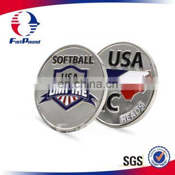 Hot sales zinc alloy soft enamel custom sports coin