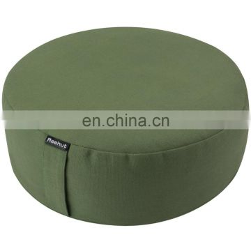 Cotton cover buckwheat filling portable meditation cushion with printing logo