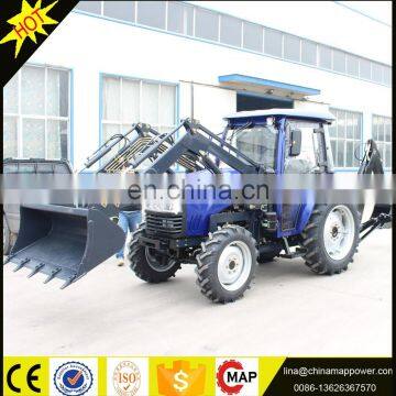 Front loader 50hp cheap 4x4 mini agricultural tractor