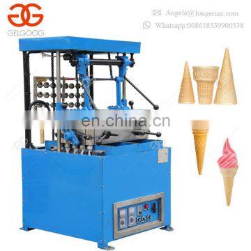 Commerical Semi-automatic Pizza Cone Baking Shaper Maker Equipment Industrial Wafer Ice Cream Cone Making Machine