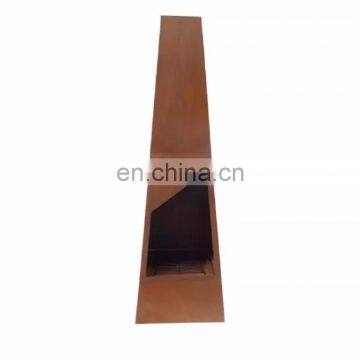 Corten Steel Fire Pit 150cm Height customized