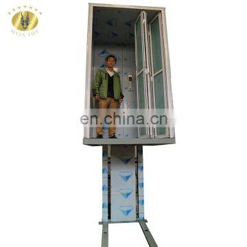 7LSJW Shandong SevenLift outdoor handicapped hydraulic electric vertical hoists wheelchair single post chair lift