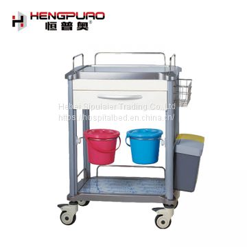 standard size medical furniture hospital trolley with wheel