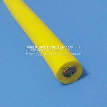 1000v Rov Wire With Copper Wire Conductor Yellow / Blue Sheath 