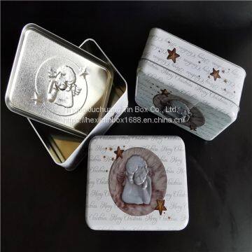 0.21-0.35mm Tinplate Floral Flat Box Birthday Tin Box