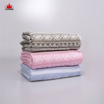100% Polyester Printed stock POLAR Fleece Blanket KNITTED shawl BABY GIRL gift