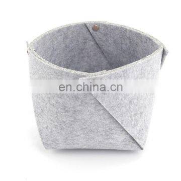 Simple style foldable felt storage box for household organizer with customized size