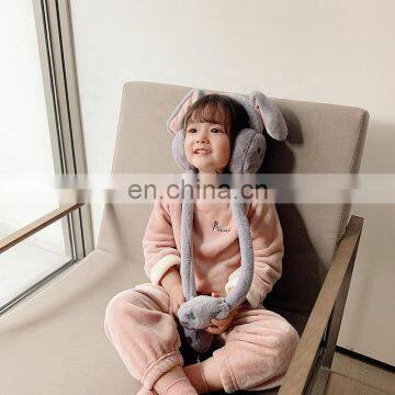 6567/2020 Newest Korea Fashion Winter Warm Earmuffs Cute Thicken Plush Rabbit Function Kids Earflap photo-6