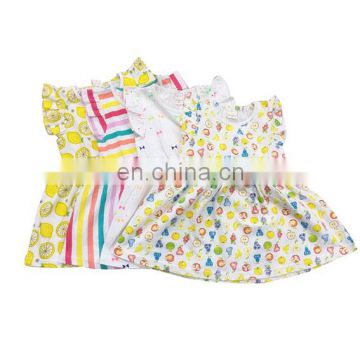 2018 Hot sale high quality baby girl dress colorful cute frock