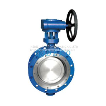 Double Eccentric Butterfly Valve  Ptfe Lined Butterfly Valve   Double Flange Butterfly Valve   Water Butterfly Valve