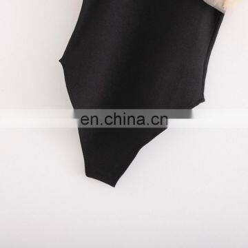 TWOTWINSTYLE Sexy Jumpsuit For Women Short Sleeve High Waist Patchwork Ruffle Slim Elegant photo-6