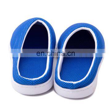 Wholesale Breathable Men's Original Two-Tone 3D Amazon Mesh Bamboo Fiber Gel Slippers Memory Foam Slipper