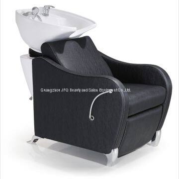 Shampoo Chair Salon Furniture Fireproof Leather Barber Chaires With Footrest Ajustable photo-3
