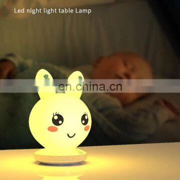Ten Levels Dimming Indoor Animal Rabbit Led Touch Lovely Children Night Light Led Usb Night Light for Bedroom photo-6
