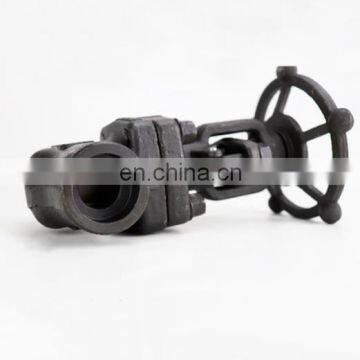 High Pressure Forged Steel Straight Flow Welded PN64 PN100 Gate Valve With Hand Wheel