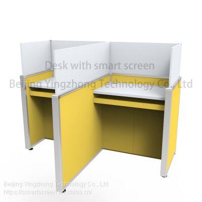 Height Adjustable Office Computer Desk Anti-peeping Study Carrel Desktop Panels Test Center Table Library Cubicle photo-2
