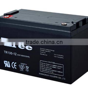 factory battery price Deep Cycle gel battery 12v 100Ah for solar use