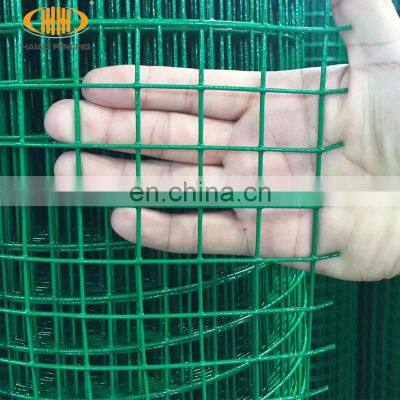 High quality 1.5x18m  3x3cm pvc coated welded wire mesh roll size chart