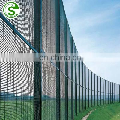 heavy gauge small hole welded wire mesh fence for Anti climb security fence 358 fence