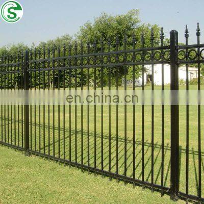 Garden metal ornamental picket used wrought iron cheap panel fence