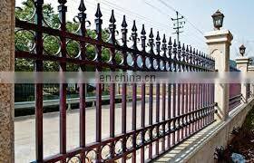 Ornamental Door Fence Wrought Iron Zinc Steel Decorative Iron Fence