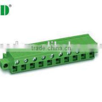 termin Block Pitch 7.62mm Single Level Female Plug In Terminal Block Connector 300V 18A , 2P - 12P