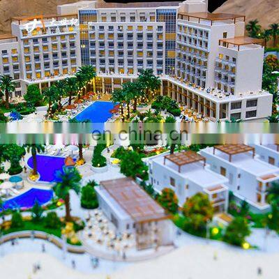 Tourist resort 3d building model 3d plastic model