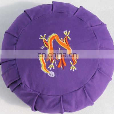 Top sale best quality embroidery design Zafu cushion Indian manufacturer