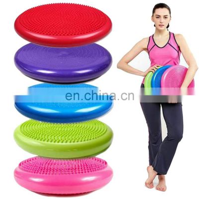 PVC Inflatable Yoga Ball Cushion Balance Pad Massage Fitness Balls Pilates Anti-Stress Ball Fitball Training Home With Pump