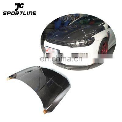 Carbon Fiber For VW Scirocco Auto Car Engine Hoods Bonnets