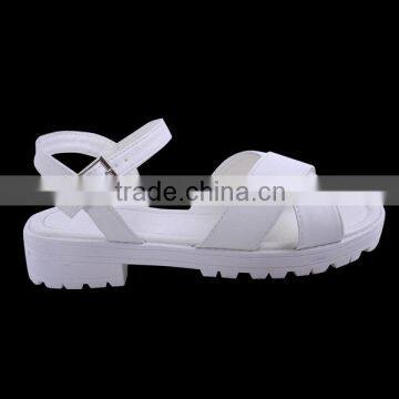 2016 New Modern Beautiful Summer New Design Girl Buckle Ankle Sandals Whole White photo-2