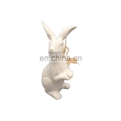 new easter gift rabbit ceramic bunny product decorating figure supplies for kids