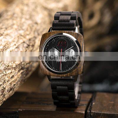 Hot Sale Men Wrist Watch Waterproof Watches With Week Date Display Gift Wood Box Accept Dropshipping