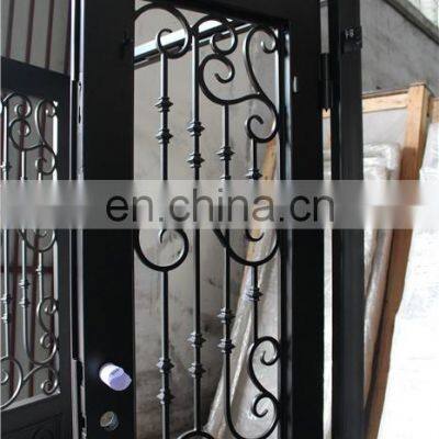 Wholesale Mexican & India Iron Doors With Double Glass photo-5