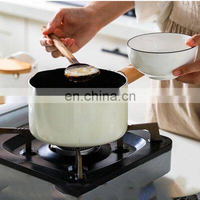 Korean Luxury White German Pans Camping Kitchen Pots Cooking Non Stick Cookware Set photo-5
