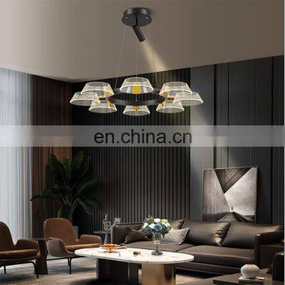 New Design Luxury Decoration Indoor Acrylic Dining Room LED 36 54 108 128 W Modern Pendant Lamp