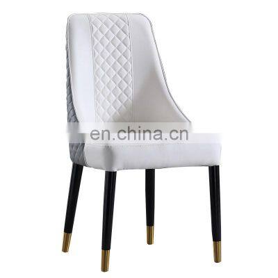 2021 Oem Home Furniture Modern Luxury Ergonomic Wood Solid Leather Restaurant Hotel Dinning Room Chair Wooden Dining Chairs photo-3