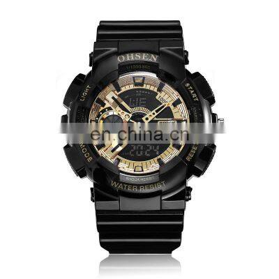 OHSEN AD1803 Men's Fashion Colorful Plastic Analog Digital Quartz Movement Watch