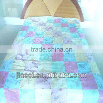 Quilted Embroidery Patchwork Quilt With Sham photo-4