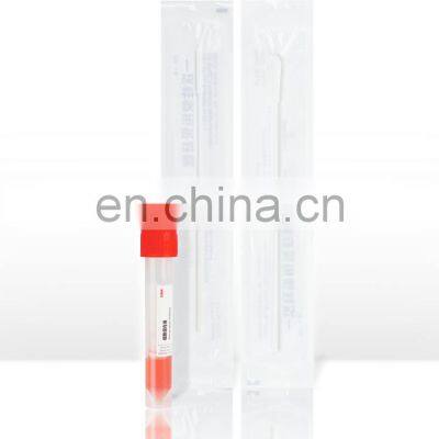 Vtm Respiratory Transport Medium Sample Collection Throat Swab Tube Kit
