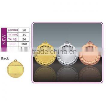 Three colors blank insert medals blank souvenir medals award medal