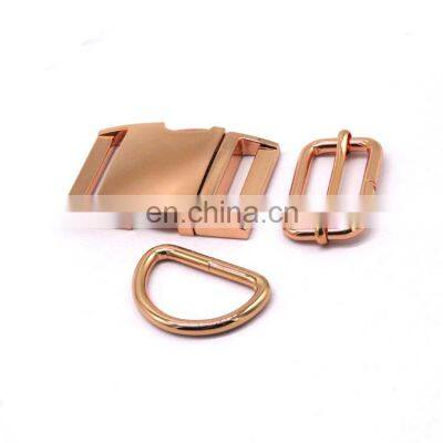 High Quality Metal Accessories D Rings Adjustable Slide Quick Release Buckles Swivel Dog Hooks for Dog Collar photo-5