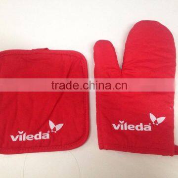 Popular Chevron Stripes Printed Child Kitchen Oven Glove Cotton Oven Mitt For Kids