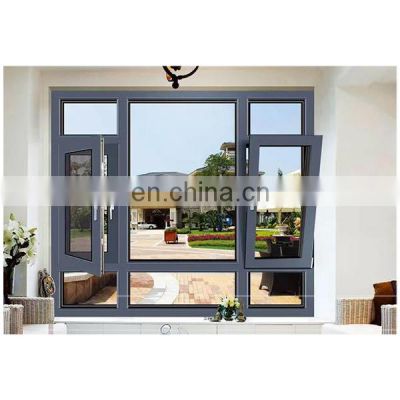 China Made Thermal Break aluminium tilt and turn windows for aluminum tilt turn glass window with CE standard