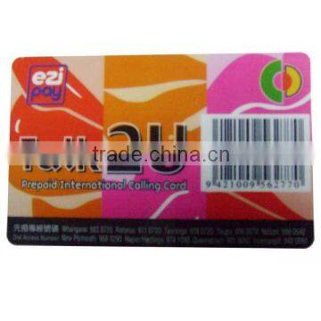 promotional barcode card